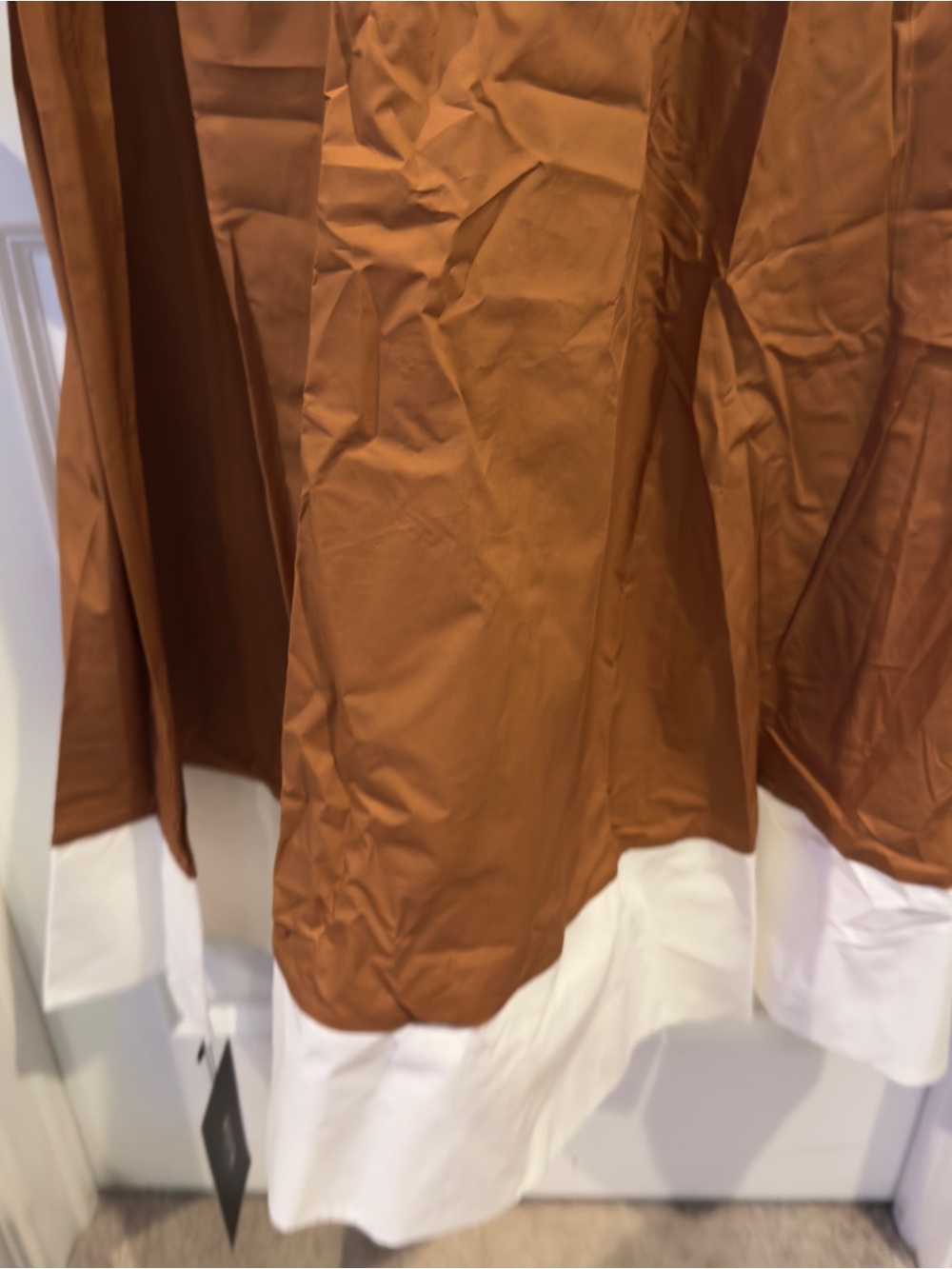 ASTR Tan Contrast-Trim Sweetheart Midi Dress - Picture 5 of 15